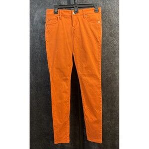 Express Jean Women's Orange Sz 2 Low Rise Flare 5 Pocket Casual Pants